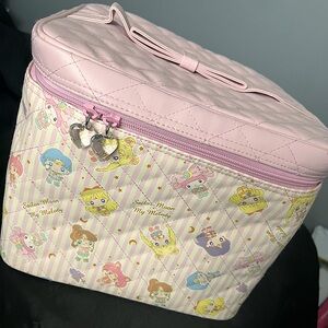 Sanrio My Melody Sailor Moon Cosmetic Toiletries Quilted Bag